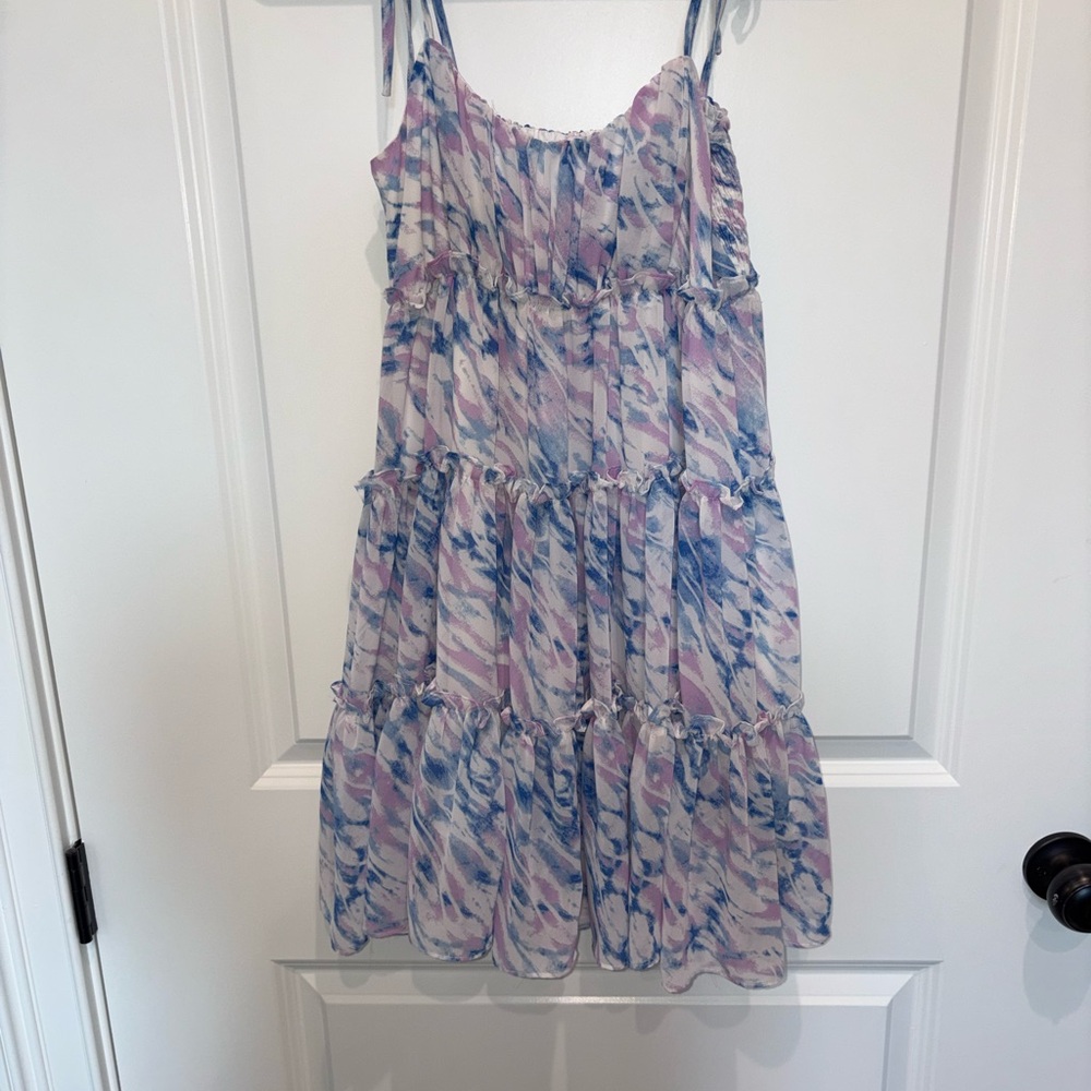 Buddy Love Blue and Pink Mini Dress